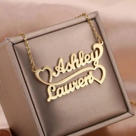 stoned Name Necklace