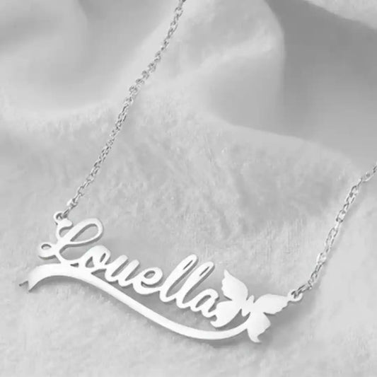 Butterfly Name Necklace