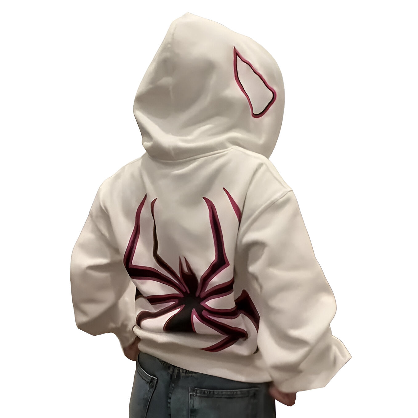 Y2K Spider Zip Up Hoodie